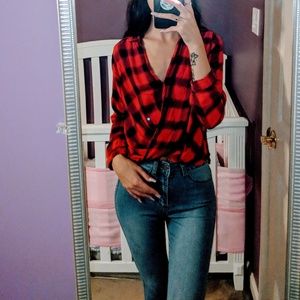 Plaid blouse